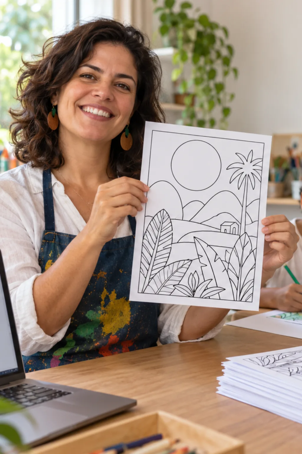 desenhos para colorir — exemplo criado na Desenhos pra Colorir