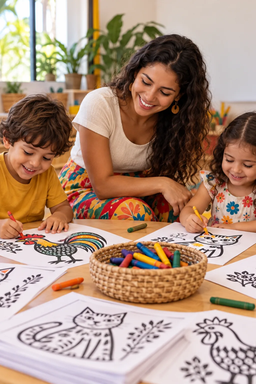desenhos de Aldemir Martins para colorir — exemplo criado na Desenhos pra Colorir