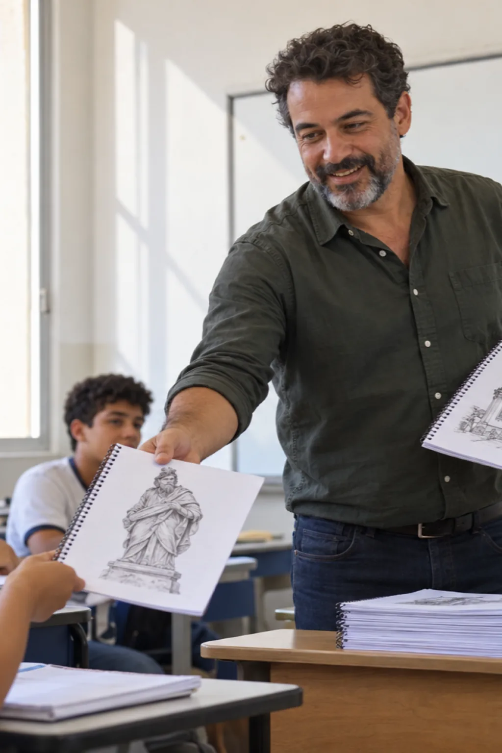 desenhos de Aleijadinho para colorir — exemplo criado na Desenhos pra Colorir