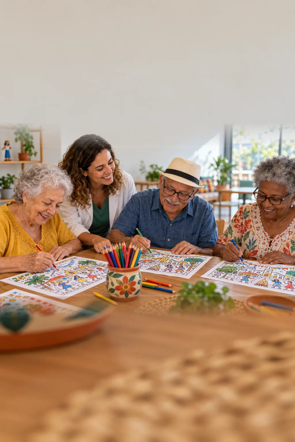 desenhos de Antônio Poteiro para colorir — exemplo criado na Desenhos pra Colorir