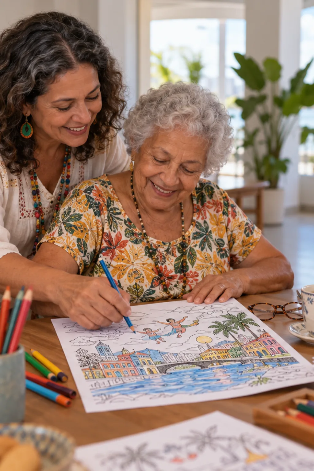 desenhos de Cícero Dias para colorir — exemplo criado na Desenhos pra Colorir