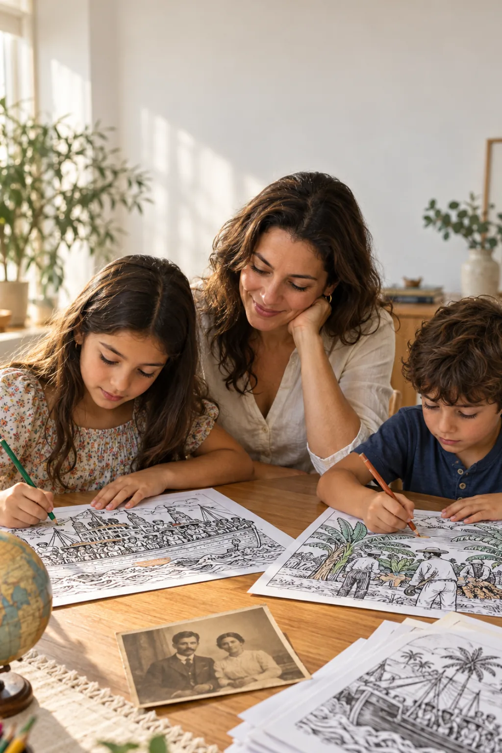 desenhos de Lasar Segall para colorir — exemplo criado na Desenhos pra Colorir