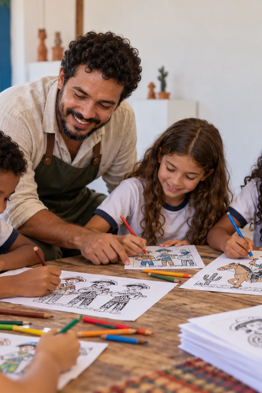 desenhos de Mestre Vitalino para colorir — exemplo criado na Desenhos pra Colorir