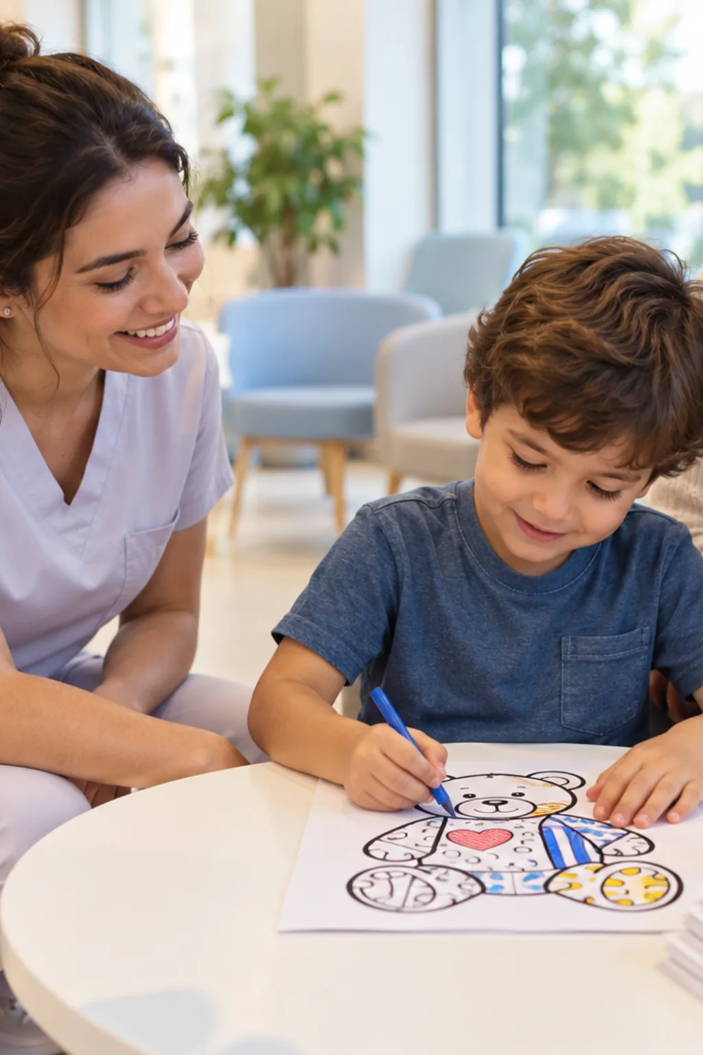 desenhos de ursos de Romero Britto para colorir — exemplo criado na Desenhos pra Colorir