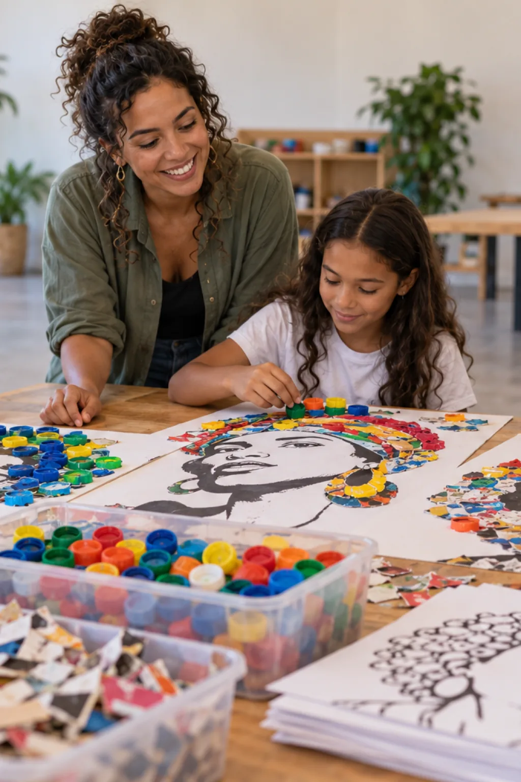 desenhos de Vik Muniz para colorir — exemplo criado na Desenhos pra Colorir