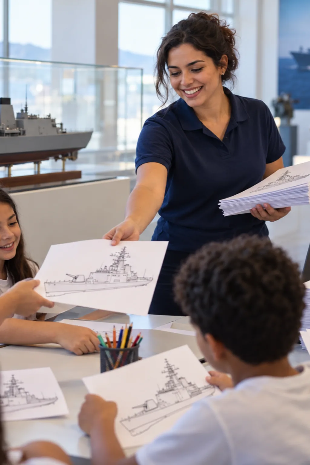 desenhos de destróier para colorir — exemplo criado na Desenhos pra Colorir