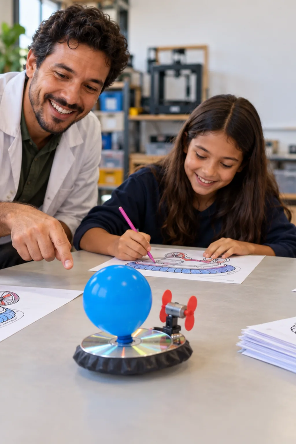 desenhos de hovercraft para colorir — exemplo criado na Desenhos pra Colorir