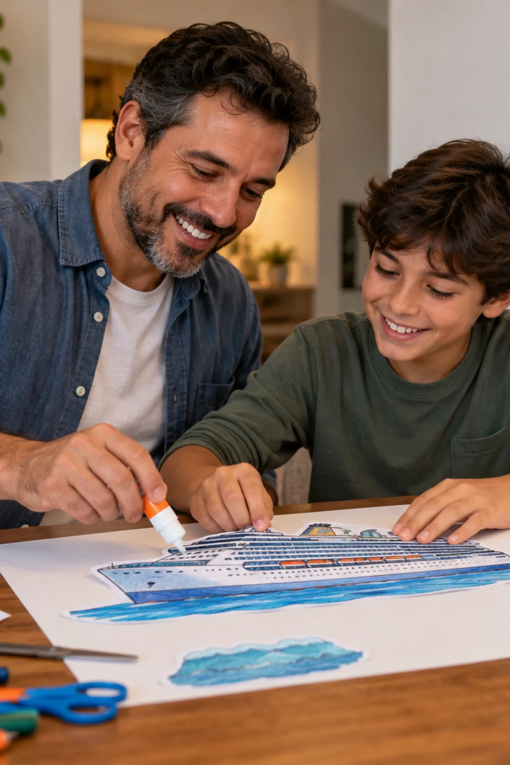 desenhos do navio costa concordia para colorir — exemplo criado na Desenhos pra Colorir