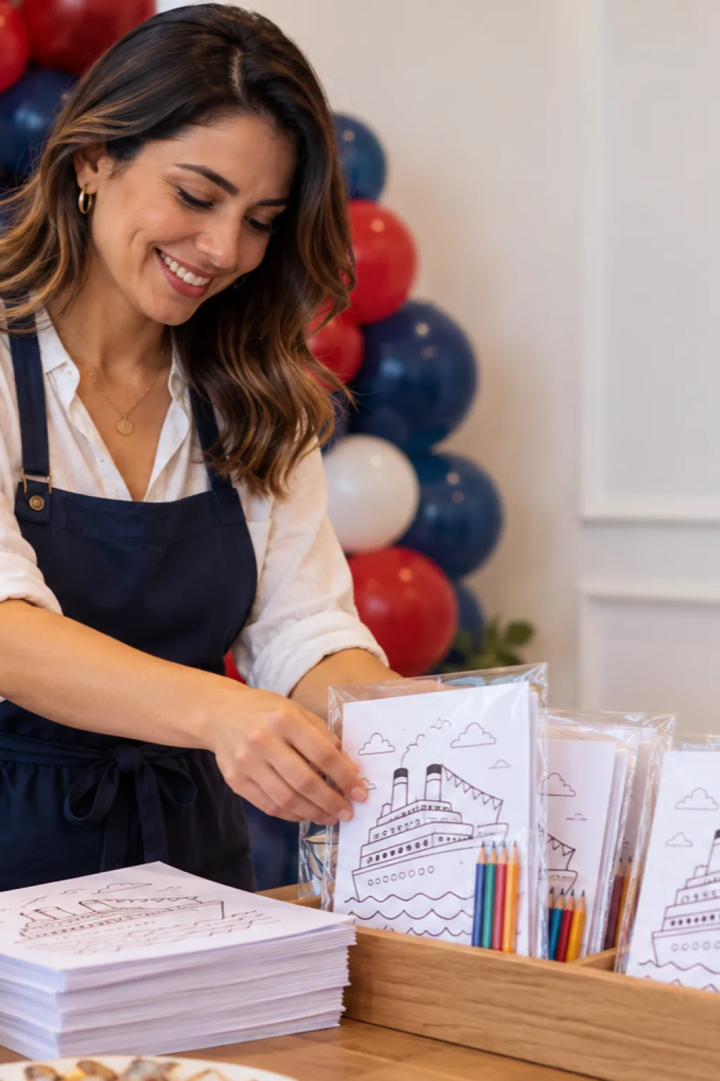 desenhos de navios de cruzeiro da Disney para colorir — exemplo criado na Desenhos pra Colorir