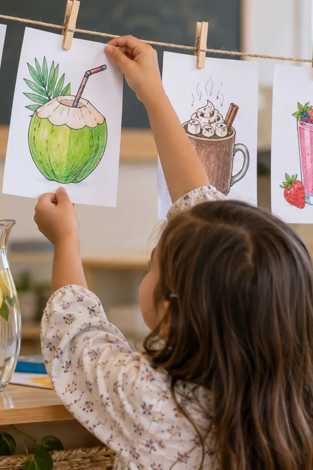 Desenhos de Bebidas para Colorir - Depois