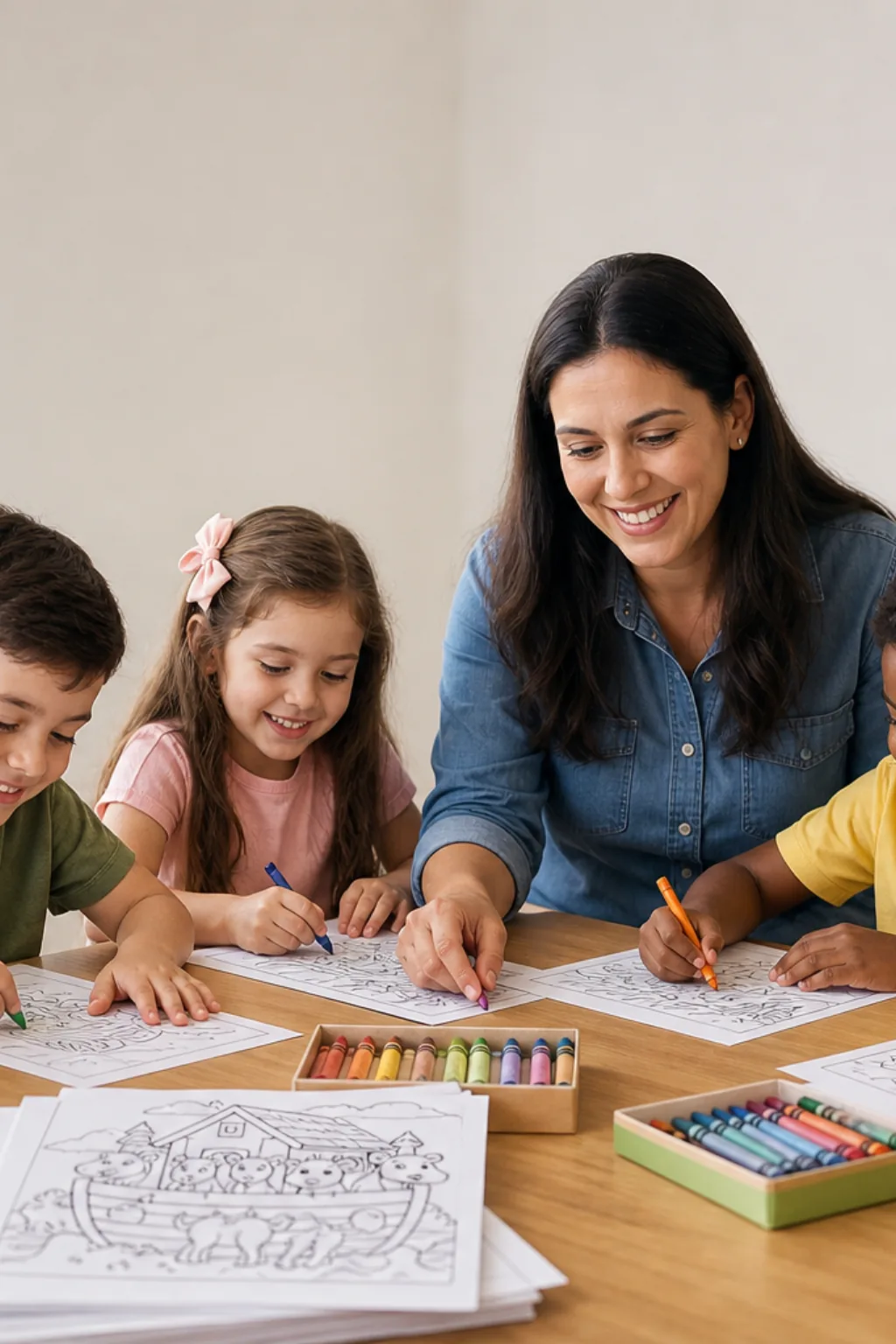 Desenhos Bíblicos para Colorir - Antes
