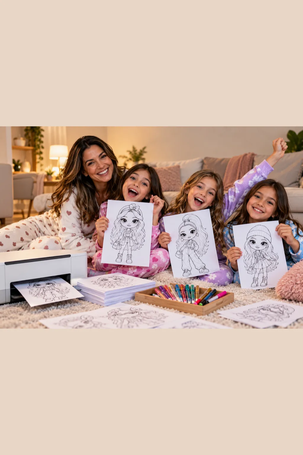desenhos das Bratz para colorir — exemplo criado na Desenhos pra Colorir