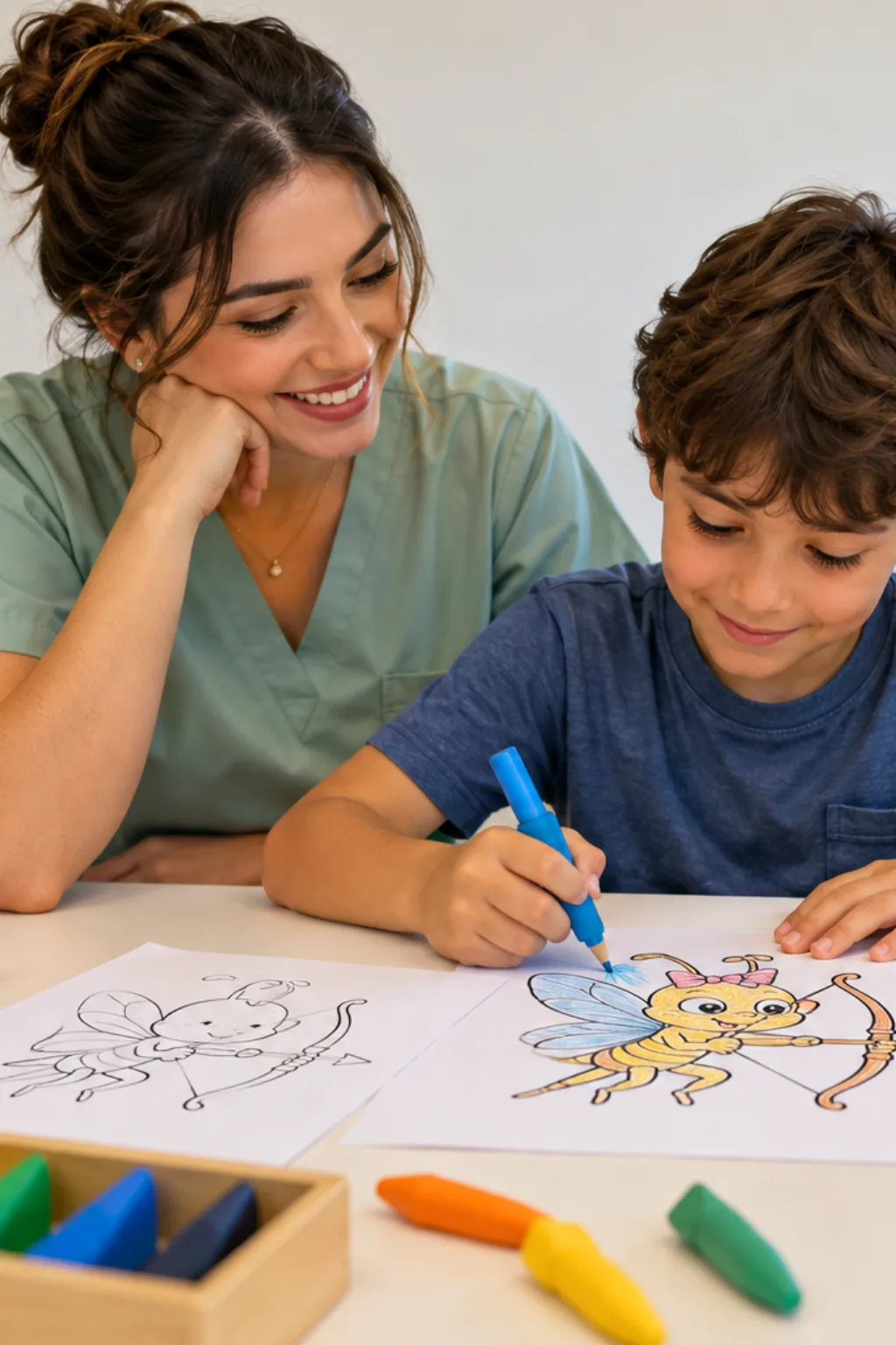 desenhos do Angelo de Brawl Stars para colorir — exemplo criado na Desenhos pra Colorir
