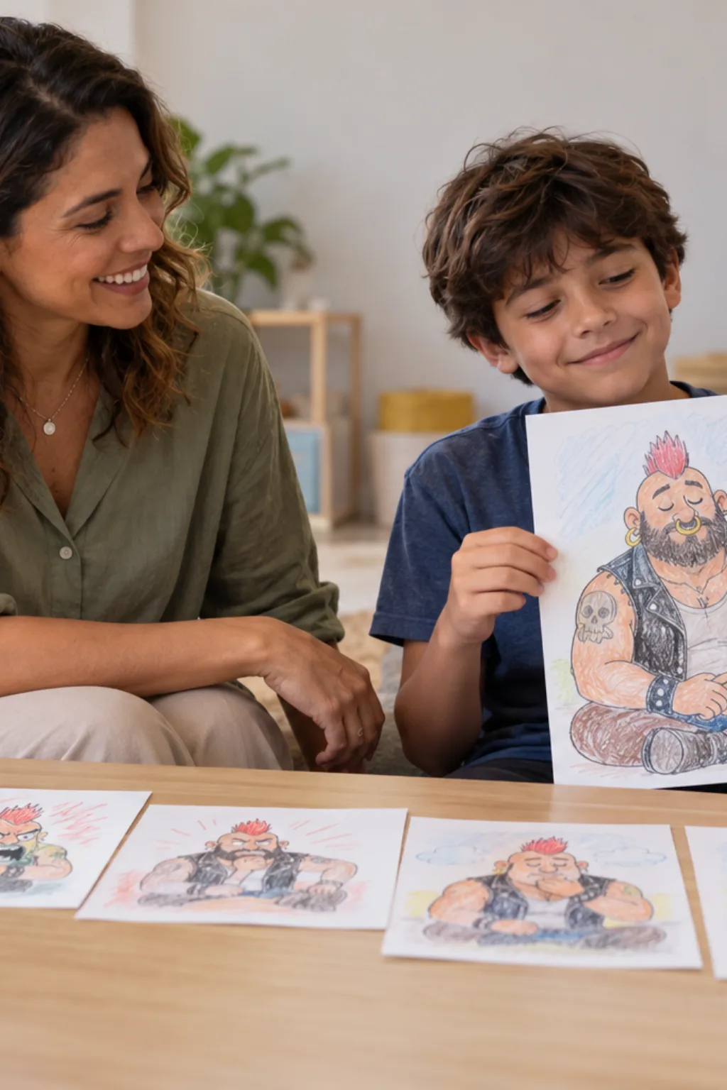 desenhos do Bull de Brawl Stars para colorir — exemplo criado na Desenhos pra Colorir