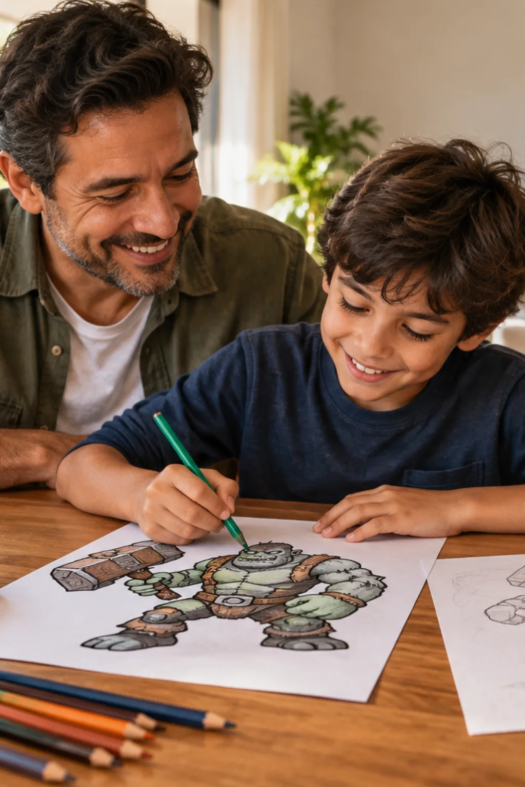 desenhos do Frank de Brawl Stars para colorir — exemplo criado na Desenhos pra Colorir