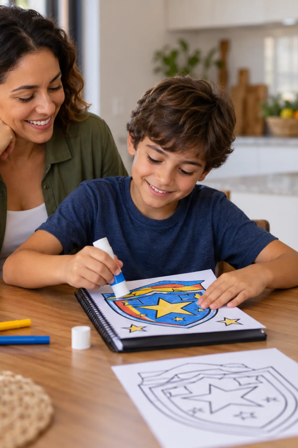 desenhos do logo do Brawl Stars para colorir — exemplo criado na Desenhos pra Colorir