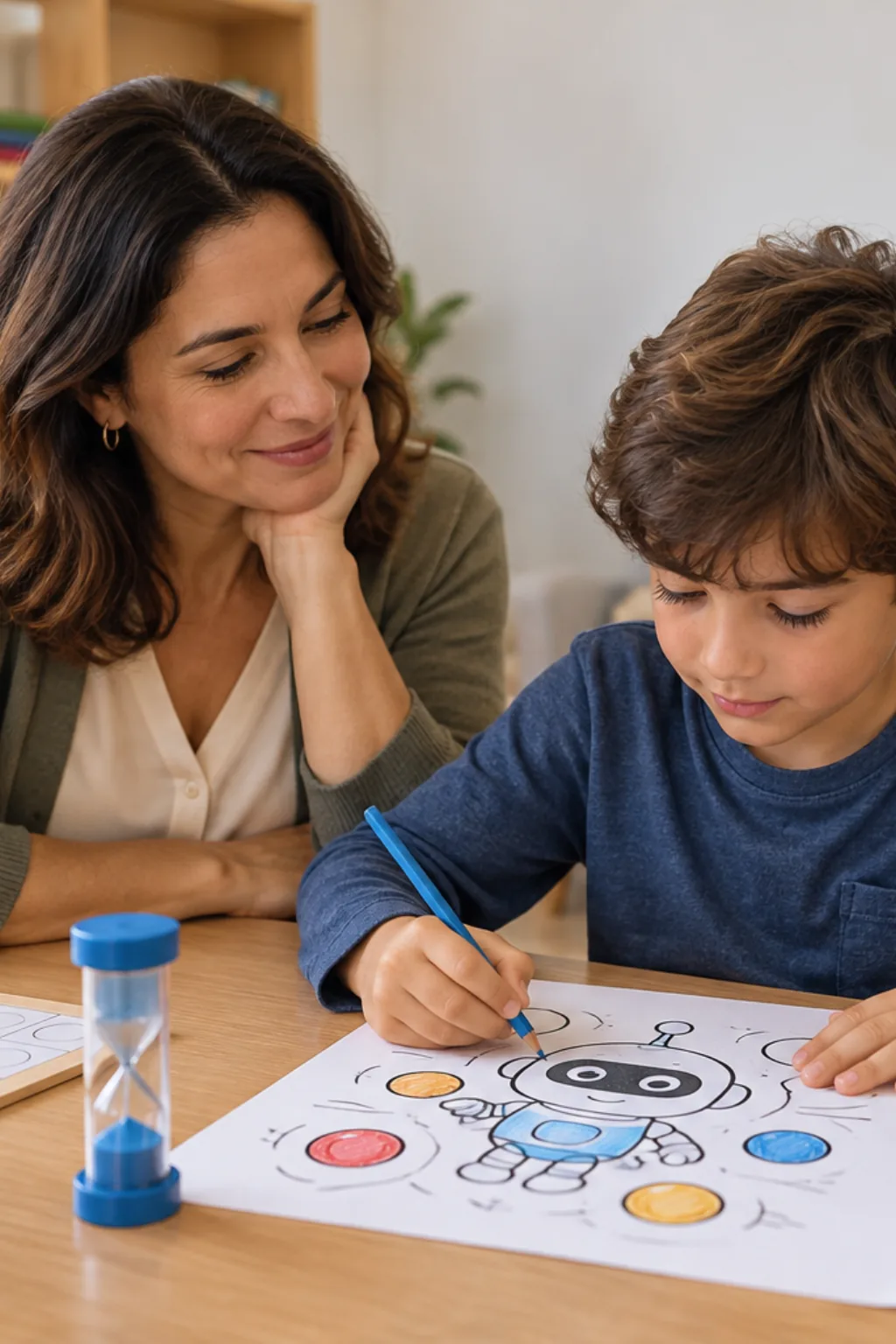 desenhos do Rico de Brawl Stars para colorir — exemplo criado na Desenhos pra Colorir