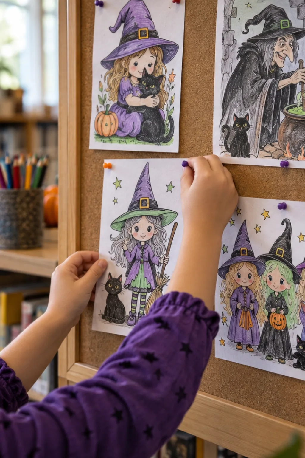 Desenhos de Bruxas para Colorir - Depois