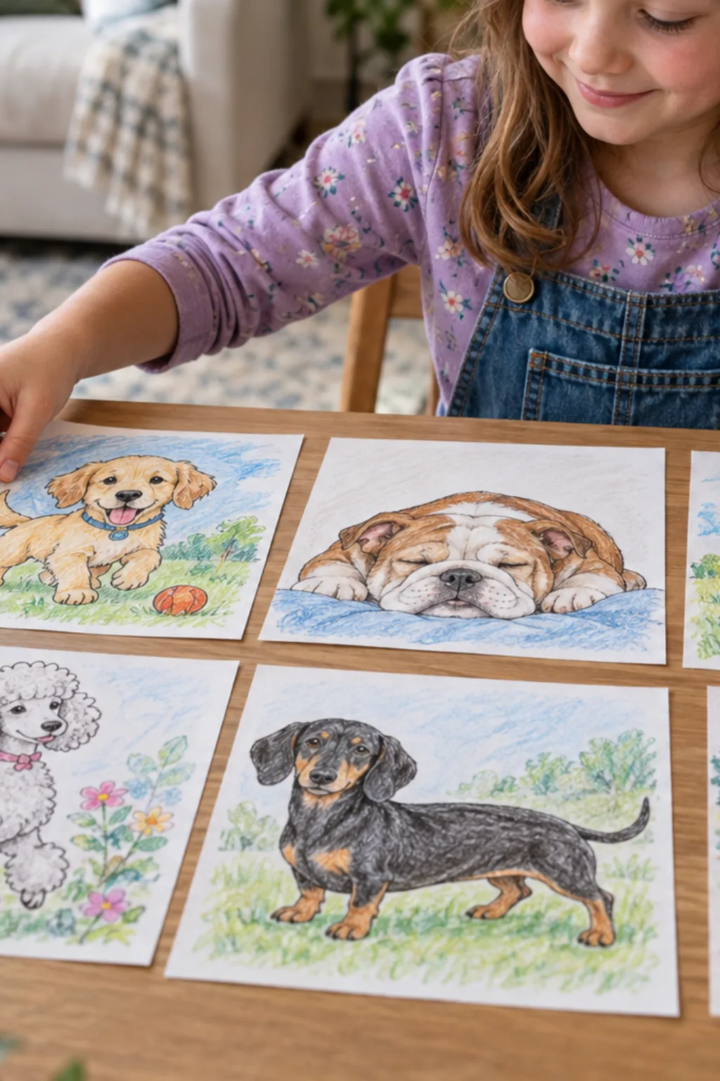Desenhos de Cachorros para Colorir - Depois
