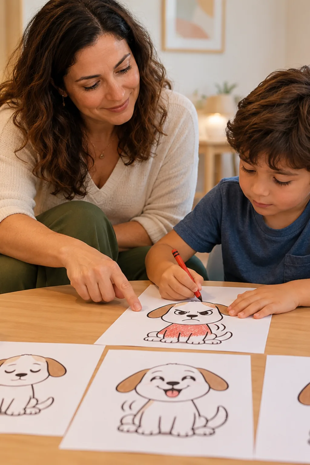 desenho de cachorro bravo para colorir — exemplo criado na Desenhos pra Colorir