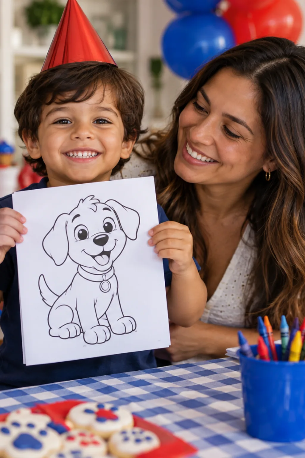 desenhos do Clifford para colorir — exemplo criado na Desenhos pra Colorir