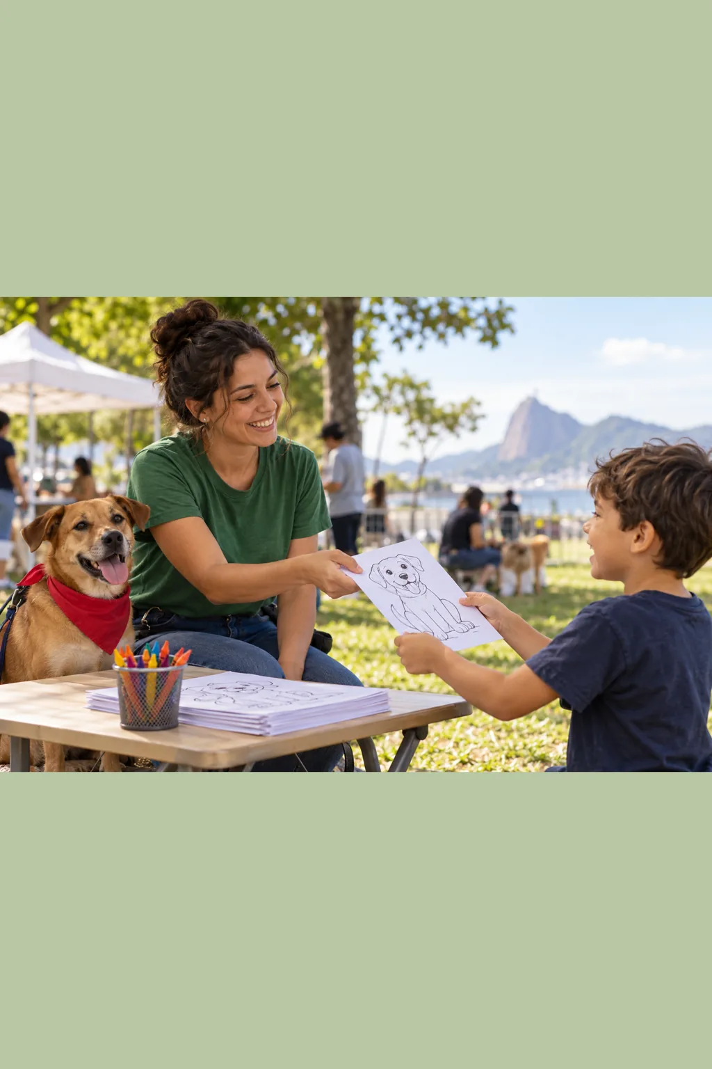 desenhos de cachorro vira-lata para colorir — exemplo criado na Desenhos pra Colorir