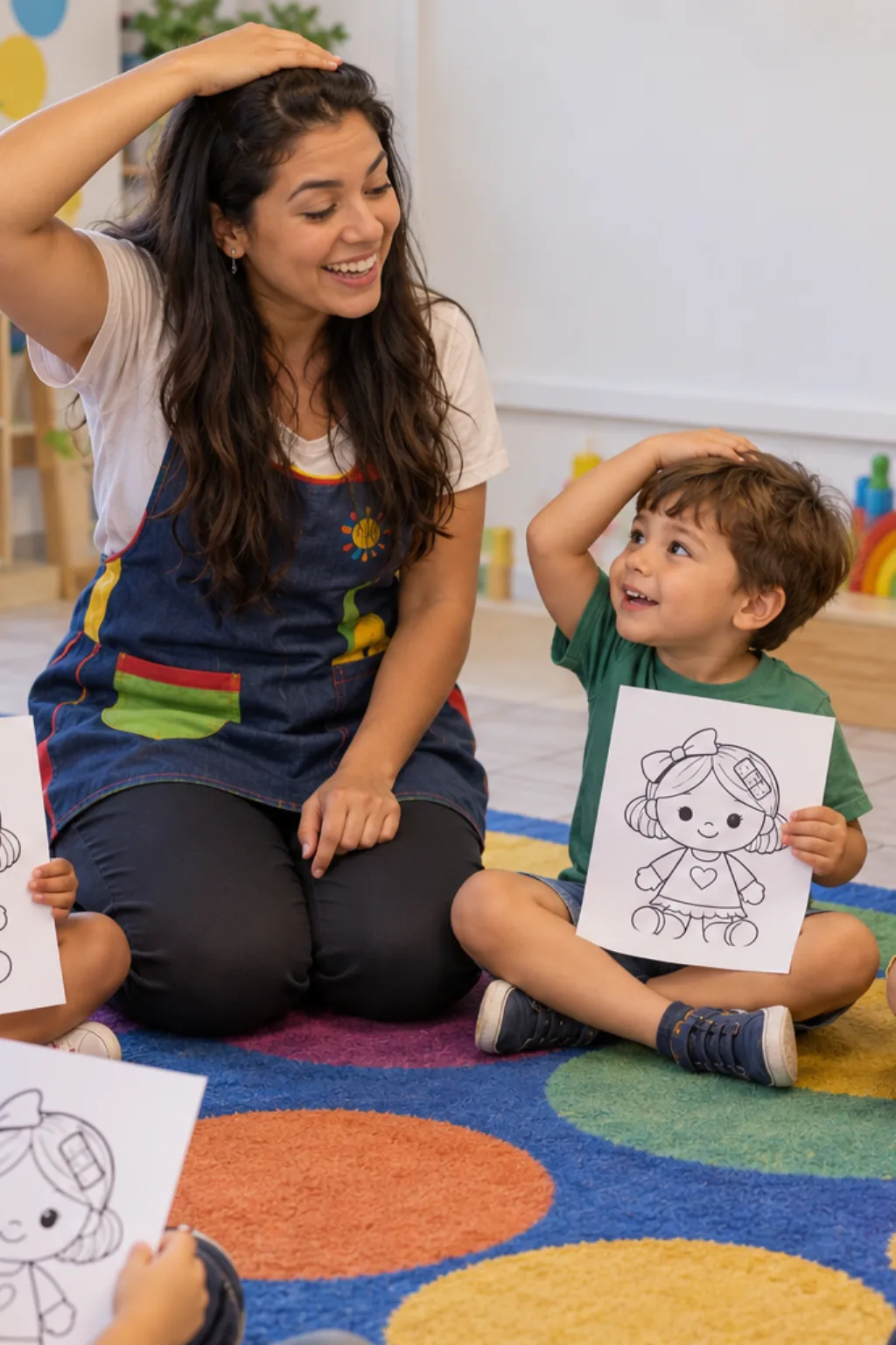 desenhos da cantiga Boneca de Lata para colorir — exemplo criado na Desenhos pra Colorir
