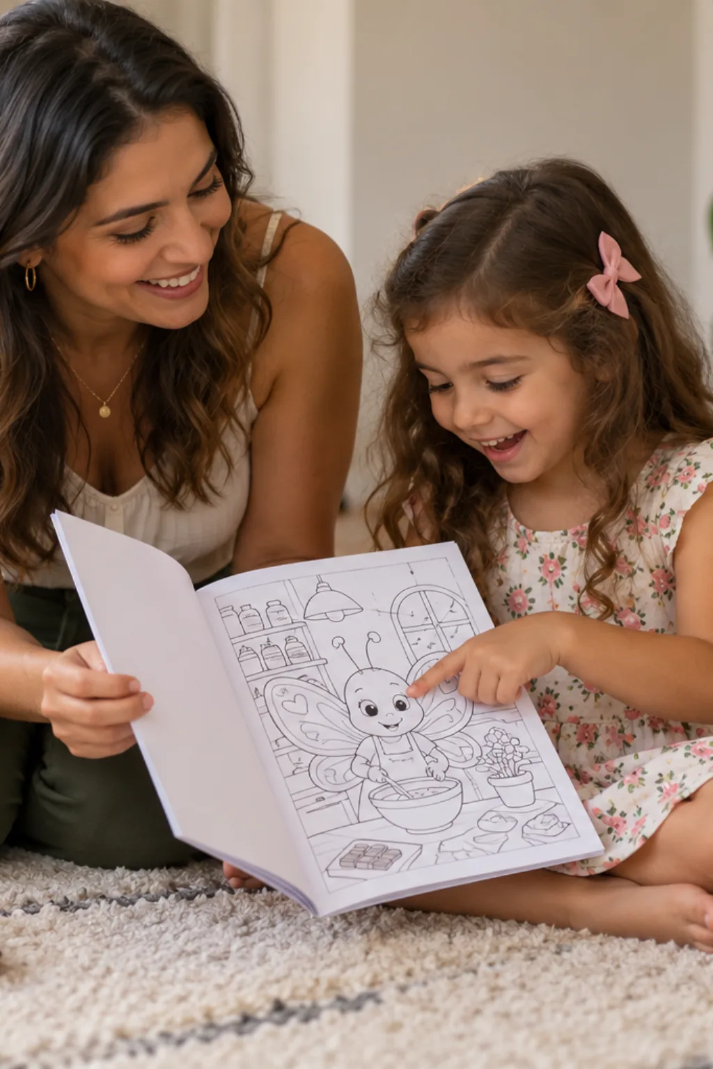 desenhos da cantiga Borboletinha Tá na Cozinha para colorir — exemplo criado na Desenhos pra Colorir