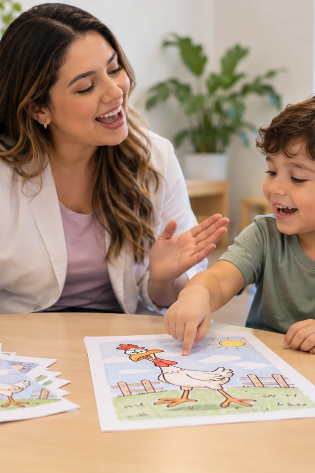 desenhos da cantiga A Galinha Magricela para colorir — exemplo criado na Desenhos pra Colorir