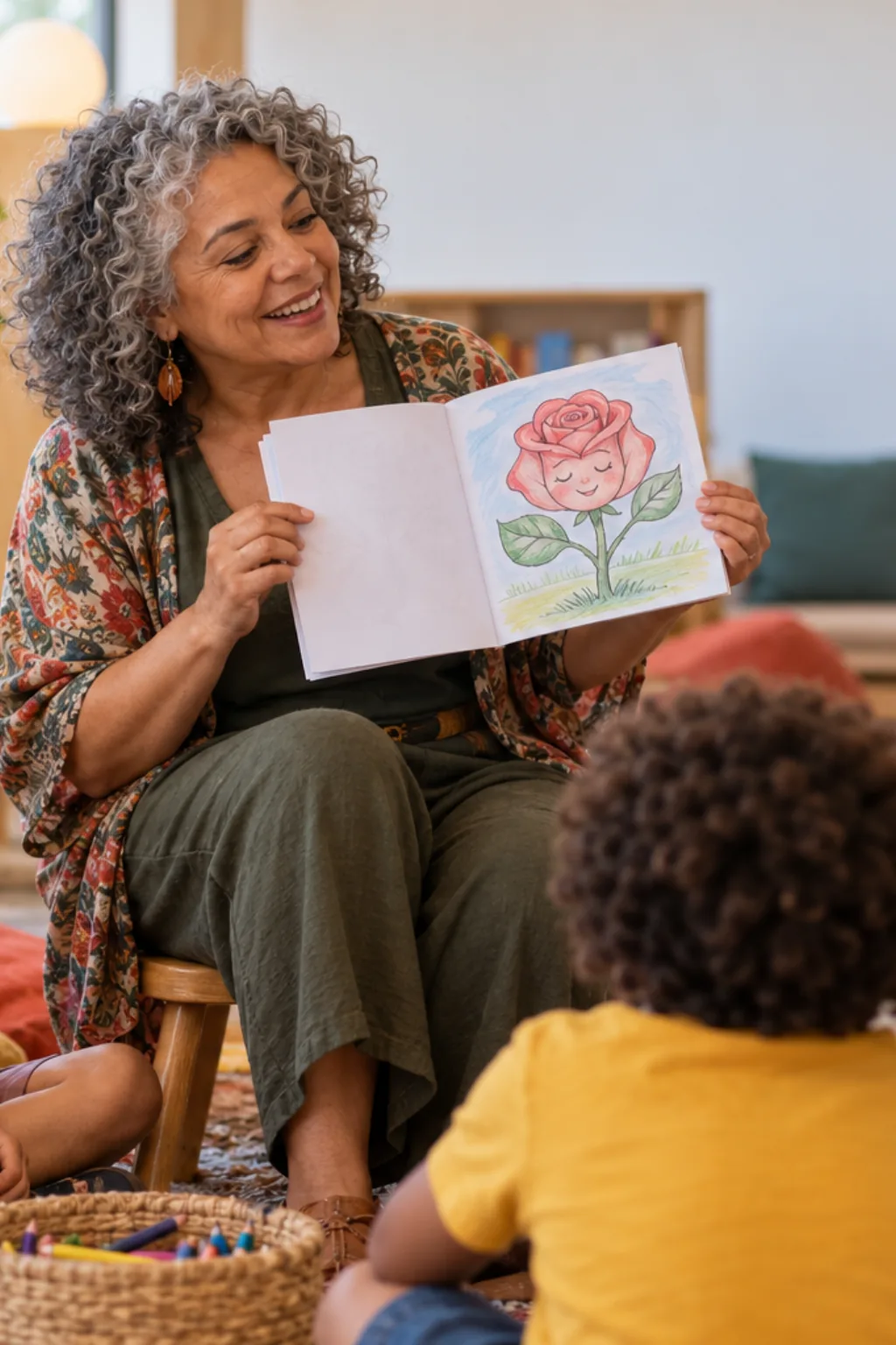 desenhos da cantiga A Linda Rosa Juvenil para colorir — exemplo criado na Desenhos pra Colorir