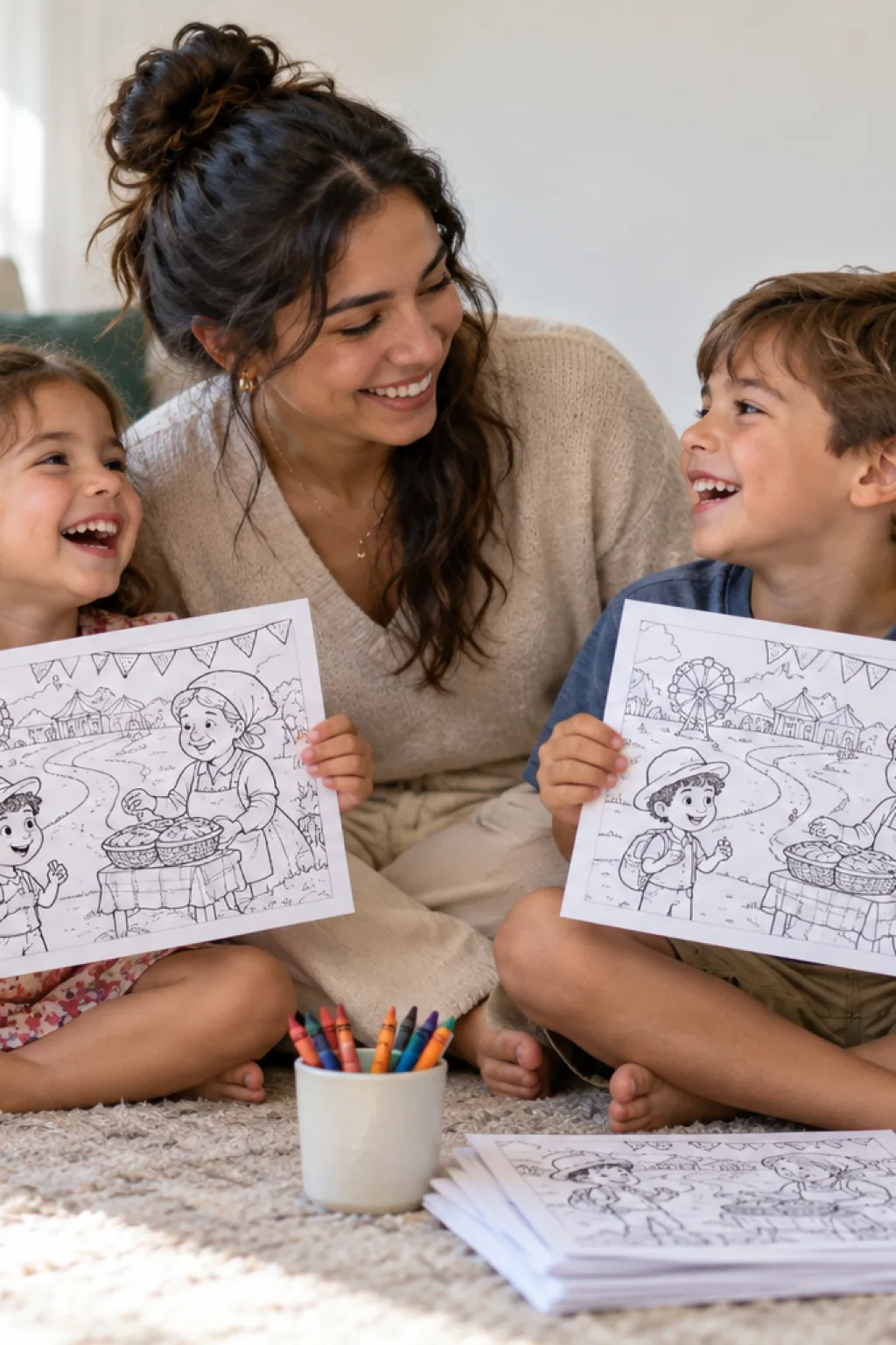 desenhos da cantiga Simple Simon para colorir — exemplo criado na Desenhos pra Colorir