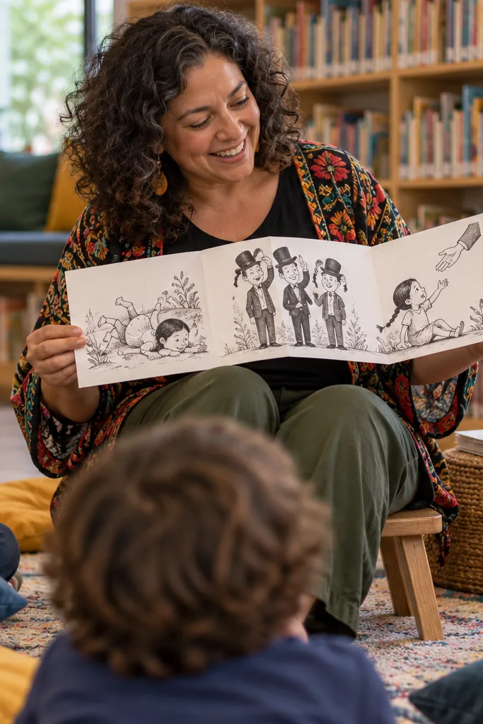 desenhos da cantiga Terezinha de Jesus para colorir — exemplo criado na Desenhos pra Colorir