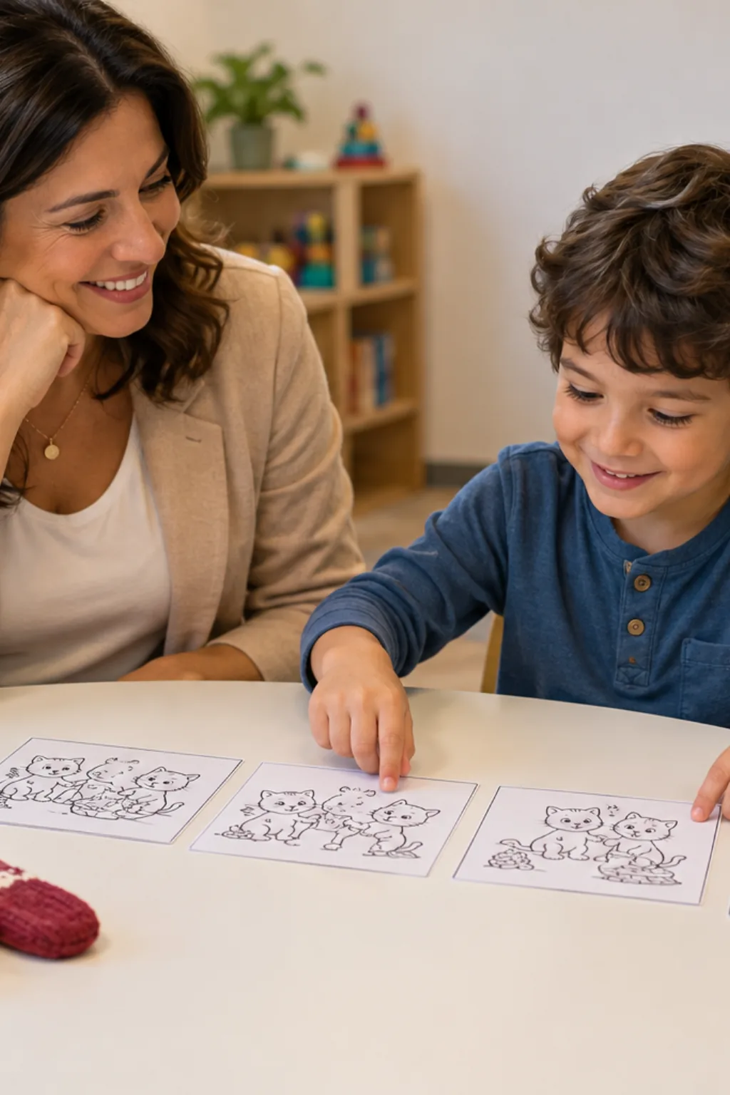 desenhos da cantiga Three Little Kittens para colorir — exemplo criado na Desenhos pra Colorir