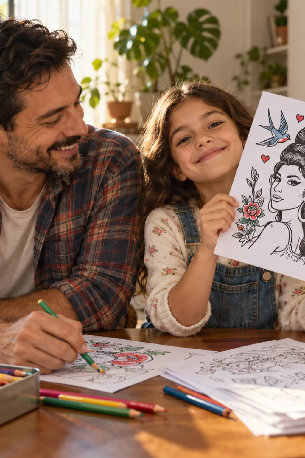 desenhos da Amy Winehouse para colorir — exemplo criado na Desenhos pra Colorir