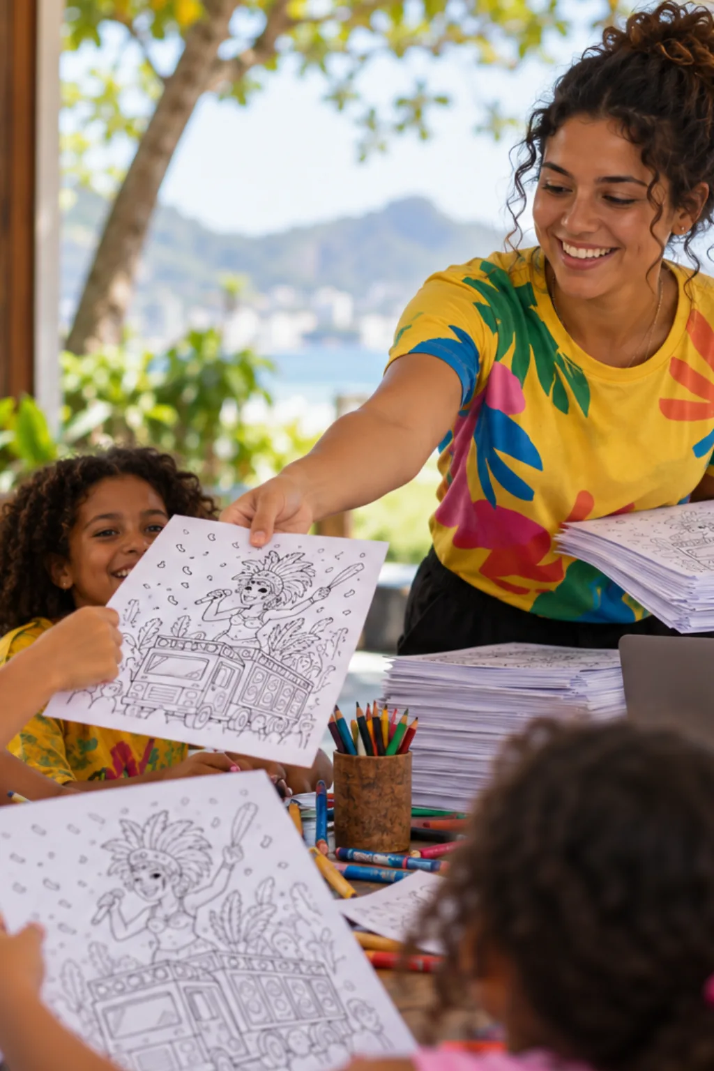 desenhos da Ivete Sangalo para colorir — exemplo criado na Desenhos pra Colorir