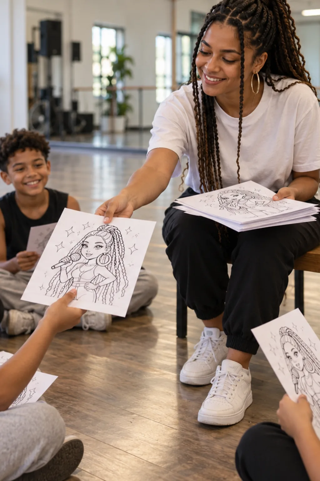 desenhos da Ludmilla para colorir — exemplo criado na Desenhos pra Colorir