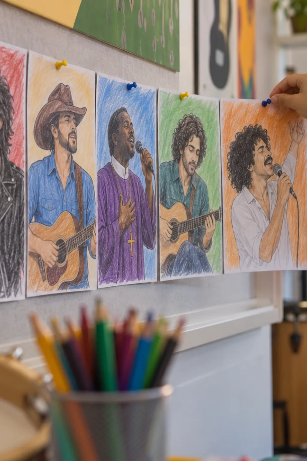 Desenhos de Cantores para Colorir - Depois