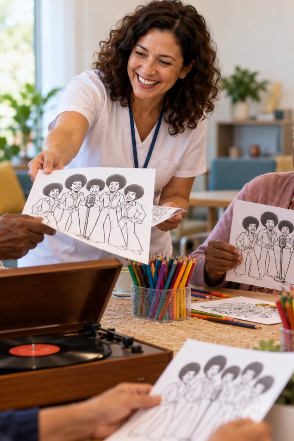desenhos do Jackson 5 para colorir — exemplo criado na Desenhos pra Colorir