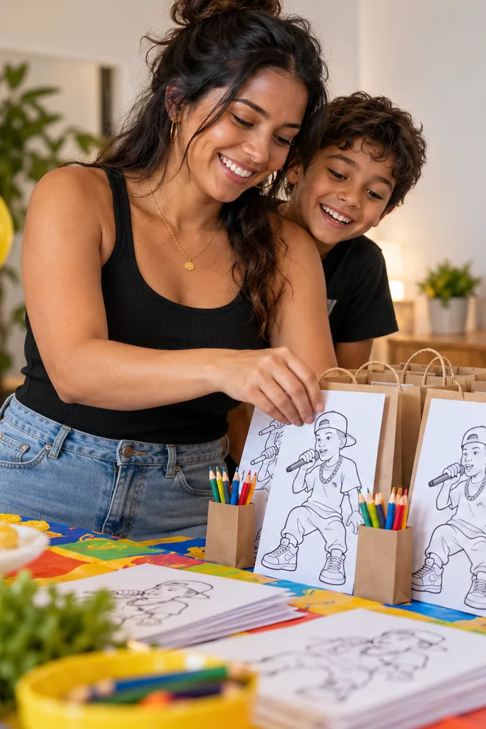desenhos do MC Gui para colorir — exemplo criado na Desenhos pra Colorir