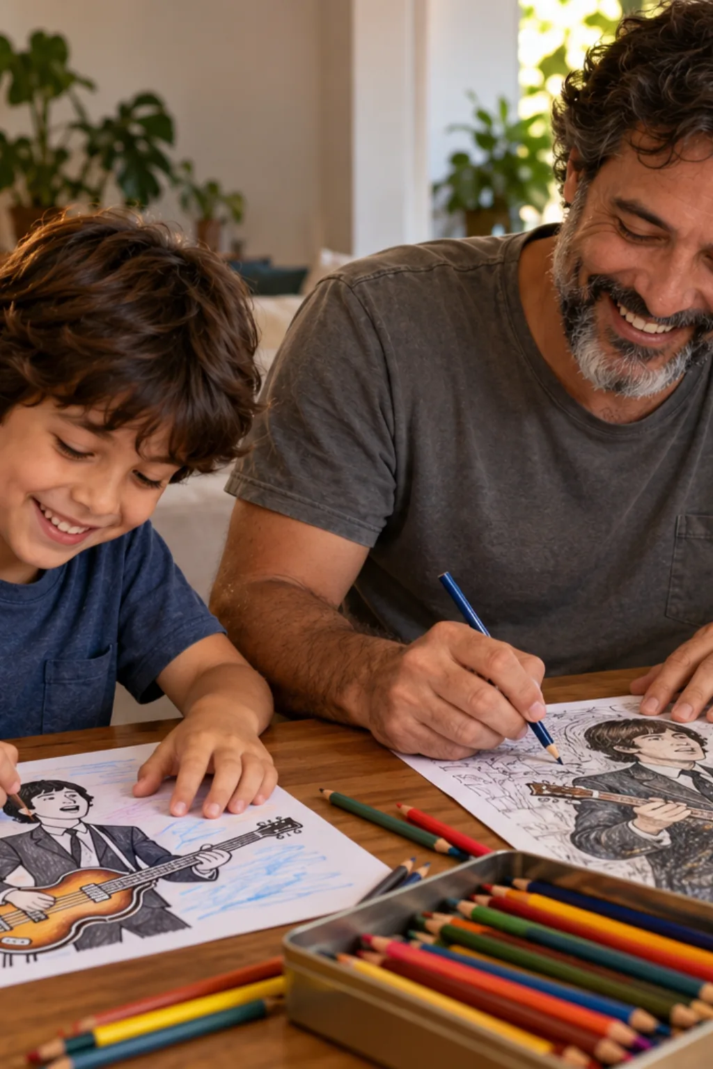 desenhos do Paul McCartney para colorir — exemplo criado na Desenhos pra Colorir