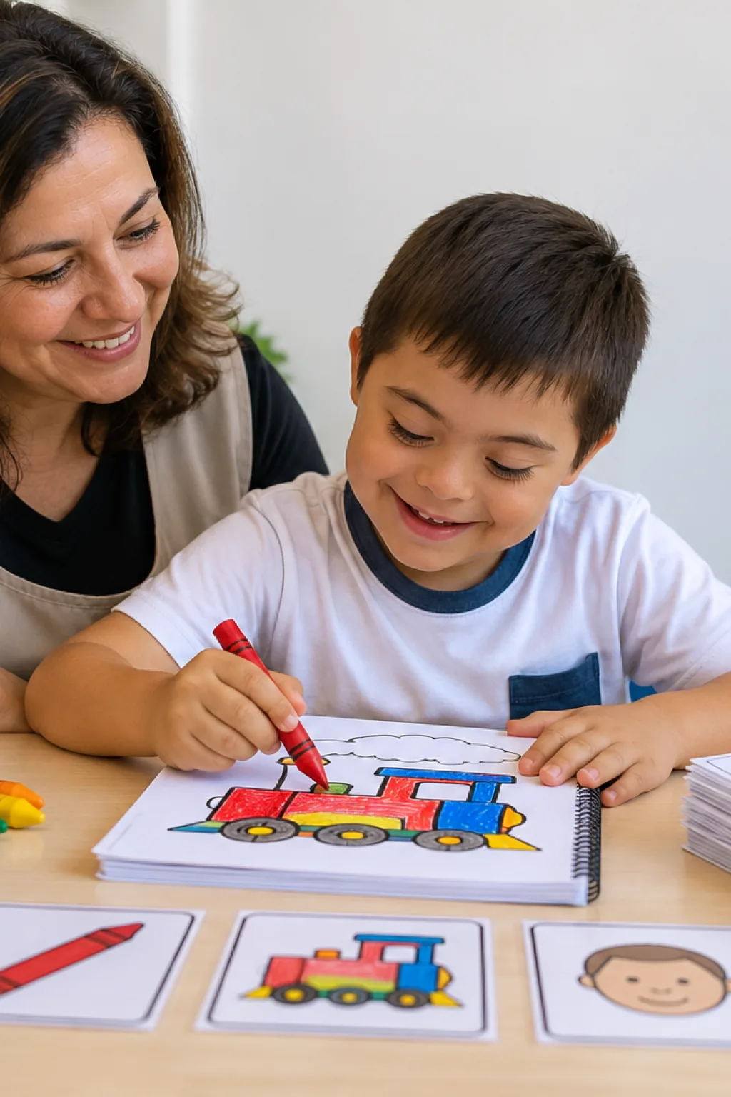 desenhos para capas de caderno de aee para colorir — exemplo criado na Desenhos pra Colorir