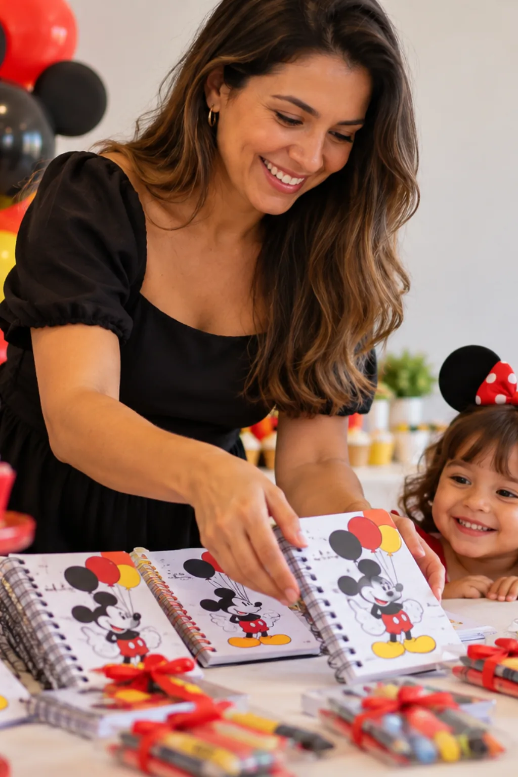 desenhos para capas de caderno do mickey para colorir — exemplo criado na Desenhos pra Colorir