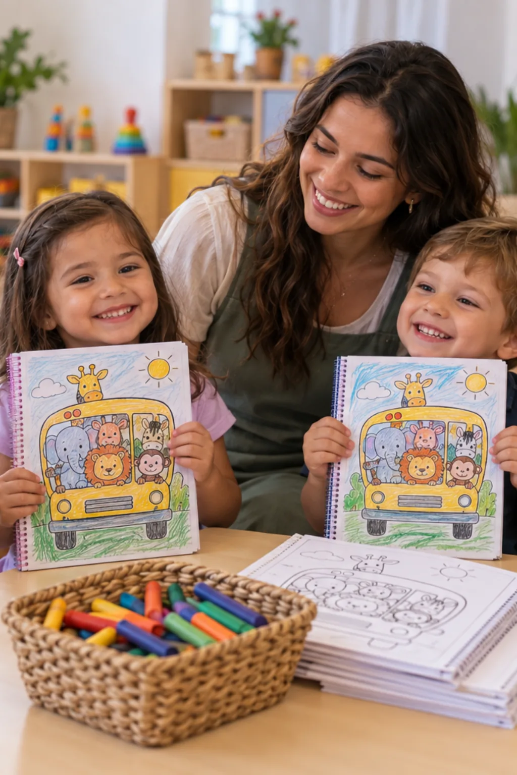 capa de caderno de recados para colorir — exemplo criado na Desenhos pra Colorir