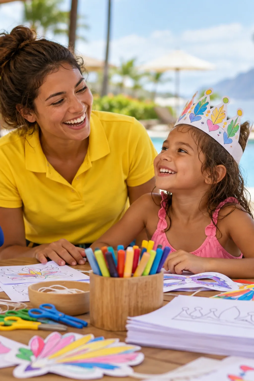desenhos de adereços de carnaval para colorir — exemplo criado na Desenhos pra Colorir