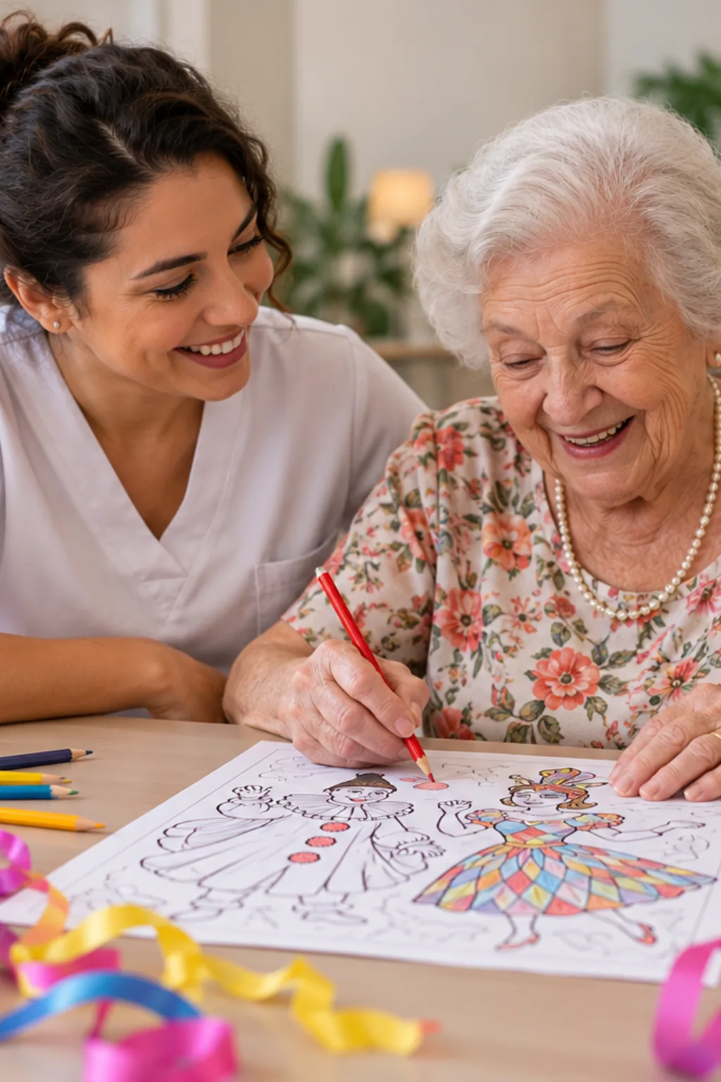 desenhos de carnaval antigo para colorir — exemplo criado na Desenhos pra Colorir