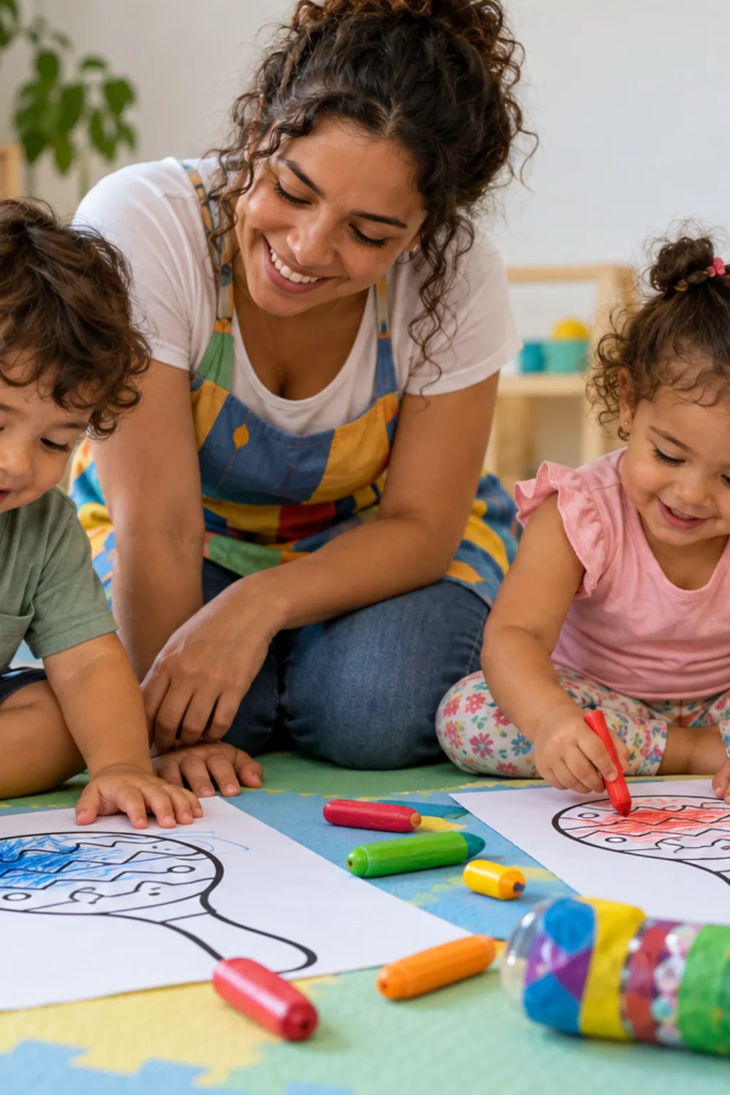 desenhos de chocalhos de carnaval para colorir — exemplo criado na Desenhos pra Colorir