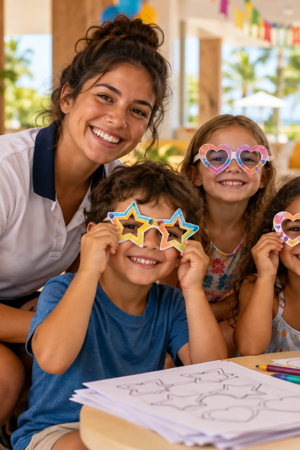 desenhos de óculos de carnaval para colorir — exemplo criado na Desenhos pra Colorir