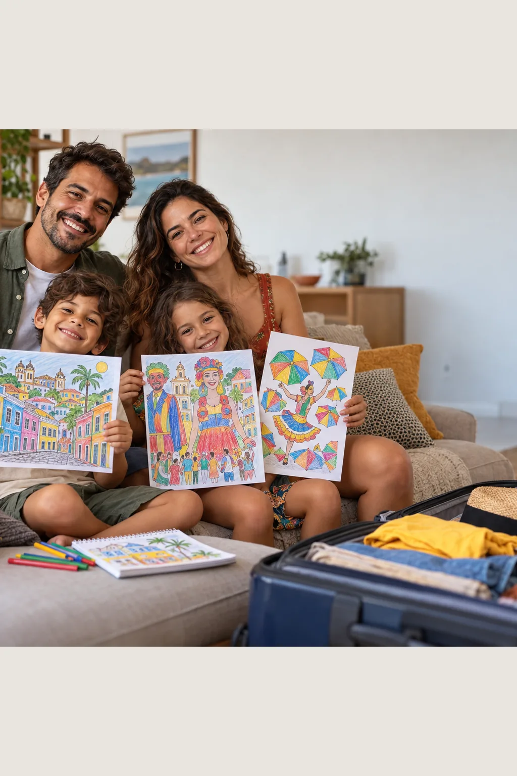 desenhos do carnaval de Olinda para colorir — exemplo criado na Desenhos pra Colorir