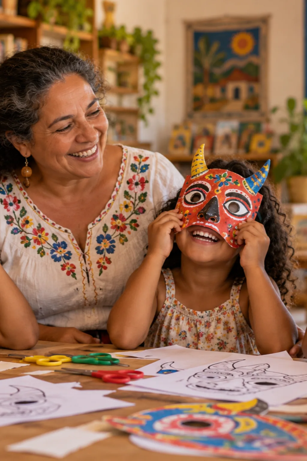 desenhos de Papangu para colorir — exemplo criado na Desenhos pra Colorir