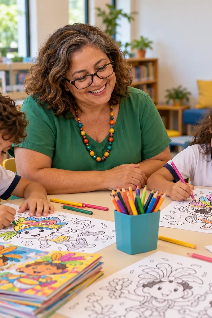 desenhos da turma da mônica no carnaval para colorir — exemplo criado na Desenhos pra Colorir